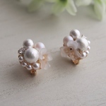 フラワービジューイヤリング /ピアス