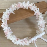 ベビー キッズ 花かんむり☆ホワイト 桜ピンク