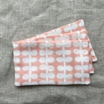 抗菌防臭加工ガーゼ＊北欧リーフ柄の日本製ダブルガーゼのインナーマスク3枚セット＊洗って繰り返し使える