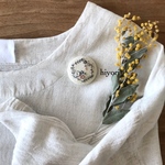 刺繍ブローチ