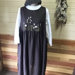手刺繍入り3wayエプロンワンピースꪔ̤̮ˊˎ˗