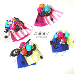◆stripe×beads◆ピアス