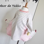 ☆90☆サンプルフレアカットソー　モチーフ