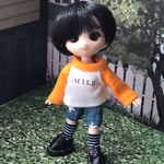 【送料無料】オビツ11サイズ　ラグランスリーブTシャツ　オレンジ