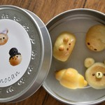 かわいいｃａｒｉｎｏｃａｎ４個セット　１ (はりねずみ、にゃんだぱん、くまパンケーキ、ロールパン)