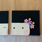  「マチノゾム」ミニキャンバスボード