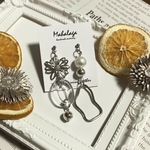 再販♡アシンメトリーのシルバーピアス