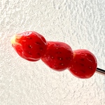 完熟フレッシュないちご飴の簪(かんざし)