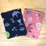 【3日以内に発送】花粉対策に✳︎Wガーゼのインナーマスク２枚組✳︎北欧の森ネイビー×ピンク