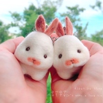 〖 なかよしうさぎ 〗🐰のがま口コインケース