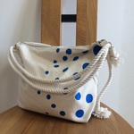 〈new〉リュックにもなる２wayショルダーバッグ　　帆布とロープ×サイダー