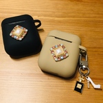 【送料込み】Airpods ケース ビジュー シリコンケース