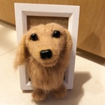 ダックス　羊毛フェルト　犬　ダックスフンド