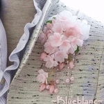 【ダブルクリップピン付】可憐に咲くしだれ桜＆パールコサージュ