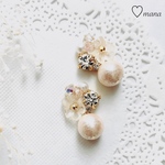 baby pinkcotton pearl × baby flower ♡ピアス･イヤリング♡