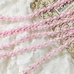 1m 花 フラワーケミカルレース ブレード ピンク BK200315 ハンドメイド 手芸 素材 材料 DIY