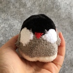 桜文鳥のぬいぐるみ