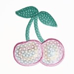 虹色さくらんぼワッペン