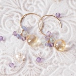 【再】夕暮れ色のピアス（14kgf）