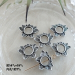 蓮の花ビーズフレーム6個