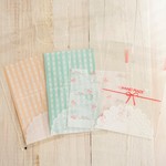 80枚 梱包用ビニール袋 OPP 4色 粘着テープ 3種類④