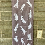 手捺染＊お馬のへそ天てぬぐい