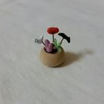 粘土のミニチュア多肉　ハロウィンバージョン