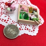 [ミニチュアフードお花見にどうぞ！春のスイーツ　あんみつ付き