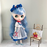 ネオブライス・サルビアブルーのワンピースセット