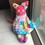 ソックモンキー　☆ ソックキャット  ☆ 華やかハッピー猫ちゃん