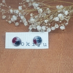 送料無料♡かすみ草のまるい一粒ピアス