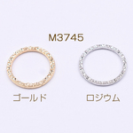 M3745_R     45個   フレームパーツ 丸 模様入り 19mm3×【15ヶ】