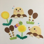 《壁面飾り》《春》《保育》春いっぱい♡つくしともぐらの壁面飾り♡
