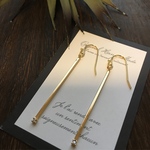 zirconia in a gold bar(crystal colour)