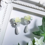 Spring Bouquet＊lemon yellow(イヤリング／ピアス)