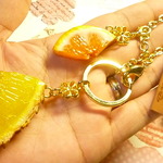 *限定*パイナップルとカットオレンジのバッグチャーム*20cm*