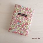 母子手帳ケース • お薬手帳ケース • 通帳 ケース　* Flower arrow - pink
