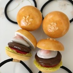 ハンバーガーのヘアゴム☆目玉焼き☆マル
