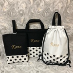 お名前刺繍入り　入学、入園3点セット☆