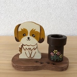 トールペイント  印鑑(シャチハタ)スタンド      シーズー