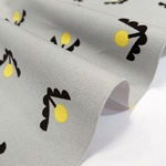 綿オックス生地｜110×50cm｜onnela｜オンネラ｜たんぽぽ｜グレー｜コットン｜入園入学に｜北欧風｜シンプル