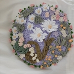 🌼ミモザ花いっぱい飾り座布団🌼