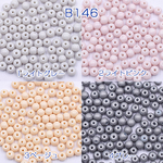 送料無料 2連 染色ガラスビーズ 丸玉 4mm【2連(約400ヶ)】B146-8