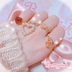Berrypink♡量産型オープンハートパールリング♡4個セット♡