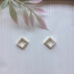 【14kgf】四角形のピアス