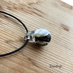 【ご依頼品】しずく玉　ホワイト×ブラック×金箔（k様用）