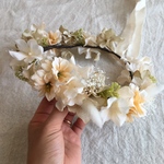 ドライフラワー mix【ジニア】花冠　花かんむり　ベビー　キッズ