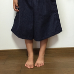 デニムガウチョパンツ100