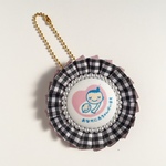 【SALE】マタニティマークのロゼット＊ブラックチェック（ピンク）