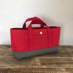 【k様専用】帆布でほっこりミニトート横長 no.214再販order